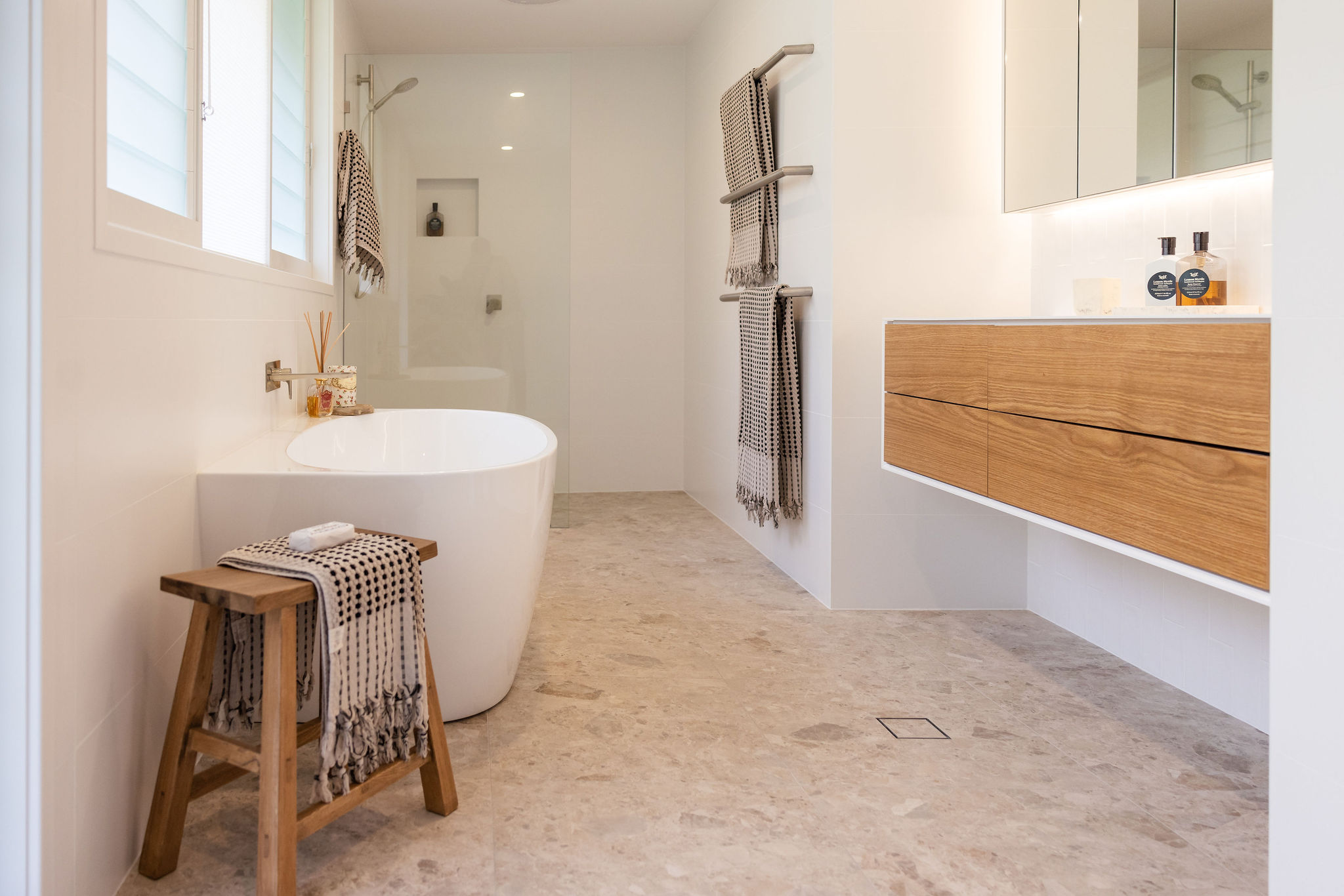 Stage 2 of this extensive project included the internal renovation of 4 bathrooms in total.