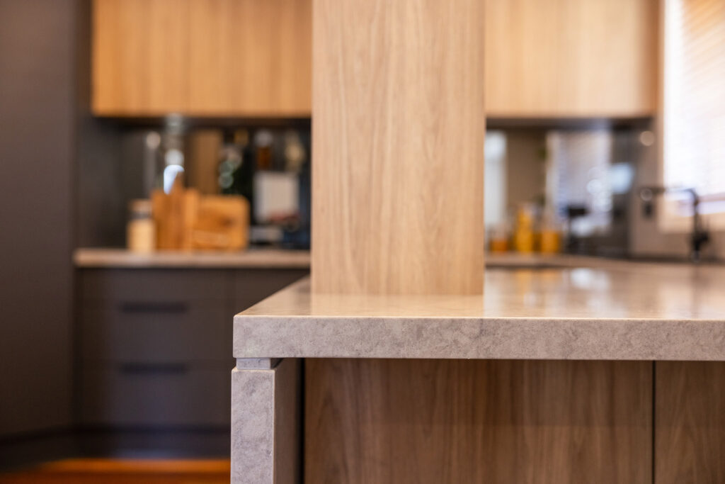 Waterfall benchtop details